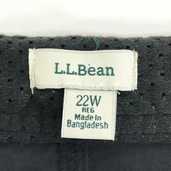 L.L. Bean Cargo Trail Shorts Women's Plus Size 22W Black Stretch Hiking Outdoor - Picture 8 of 10